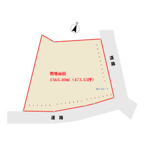 海遠望売地　南房総市白浜町白浜　1565.40㎡（473.53坪）　2980万円 物件概略図