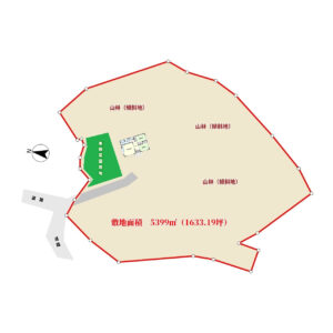 山林付売家　館山市正木　2LDK　1250万円 物件概略図