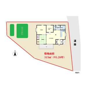 売別荘　館山市神余　2SLDK　1280万円 物件概略図