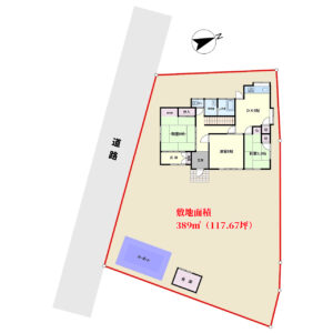 海遠望売家　南房総市和田町柴　5DK　750万円 物件概略図