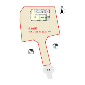 海遠望売家　南房総市和田町海発　4SLDK　1750万円 物件概略図