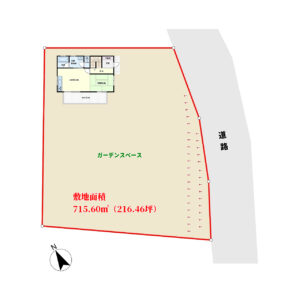 海浜売家　館山市加賀名　4LDK　1680万円 物件概略図