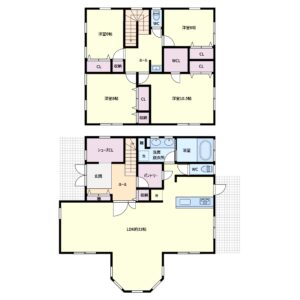 売別荘　館山市神余　4LDK　3680万円 間取り