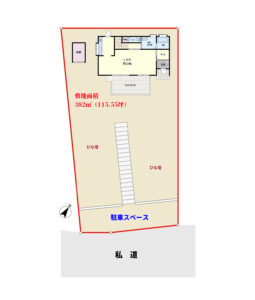 売別荘　館山市佐野　2LDK　1750万円 物件概略図