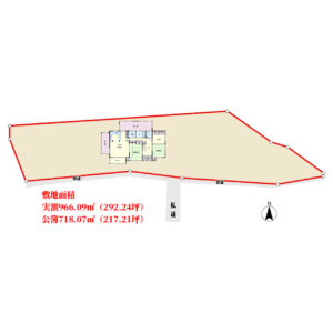 広庭付大型別荘　南房総市高崎　5SSLDK他　2750万円 物件概略図
