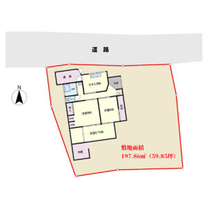 海浜売家　南房総市千倉町平舘　4SDK　570万円 物件概略図