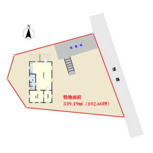 売ログハウス　南房総市安馬谷　1SLDK　1480万円 物件概略図