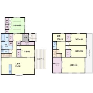 大型売家　鴨川市滑谷　5SLDK　3980万円 間取り