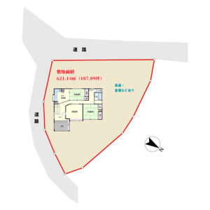 売家　南房総市富浦町宮本　5LDK　1980万円 物件概略図