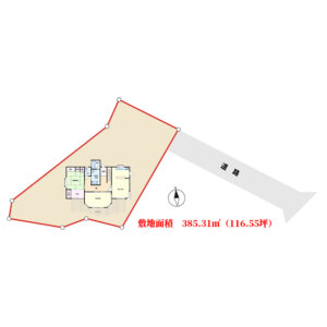 売家　館山市薗　4SSLDK　1280万円 物件概略図