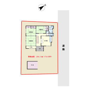 売家　南房総市千倉町瀬戸　5DK　950万円 物件概略図