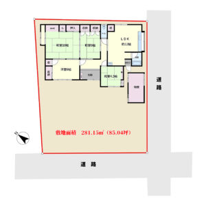 売家　館山市北条　4LDK　1780万円 物件概略図