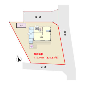 海一望売別荘　南房総市白浜町滝口　2SLDK　5900万円 物件概略図
