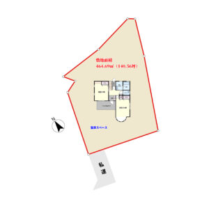 海浜売家　館山市加賀名　2LDK　4800万円 物件概略図