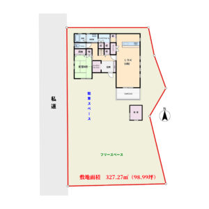 築浅大型売家　館山市南条　5SLDK　4180万円 物件概略図