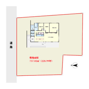 築浅海浜売別荘 館山市洲宮 3LDK 1億4800万円 物件概略図