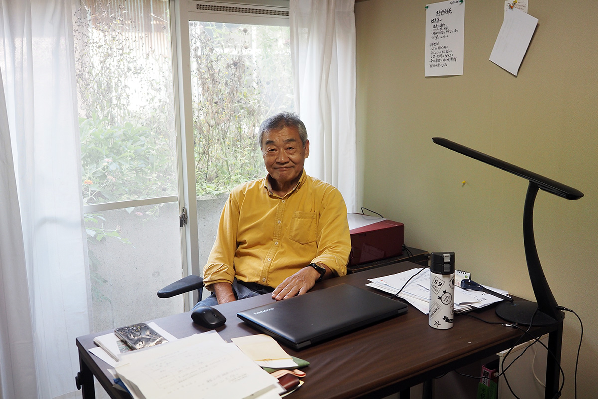 【広々とした西山さんの個室】