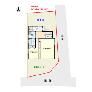 海望売家　安房郡鋸南町元名　2LDK＋ロフト　2380万円 物件概略図
