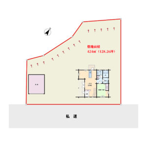 海望売ログハウス　館山市佐野　3SLDK　2800万円 物件概略図