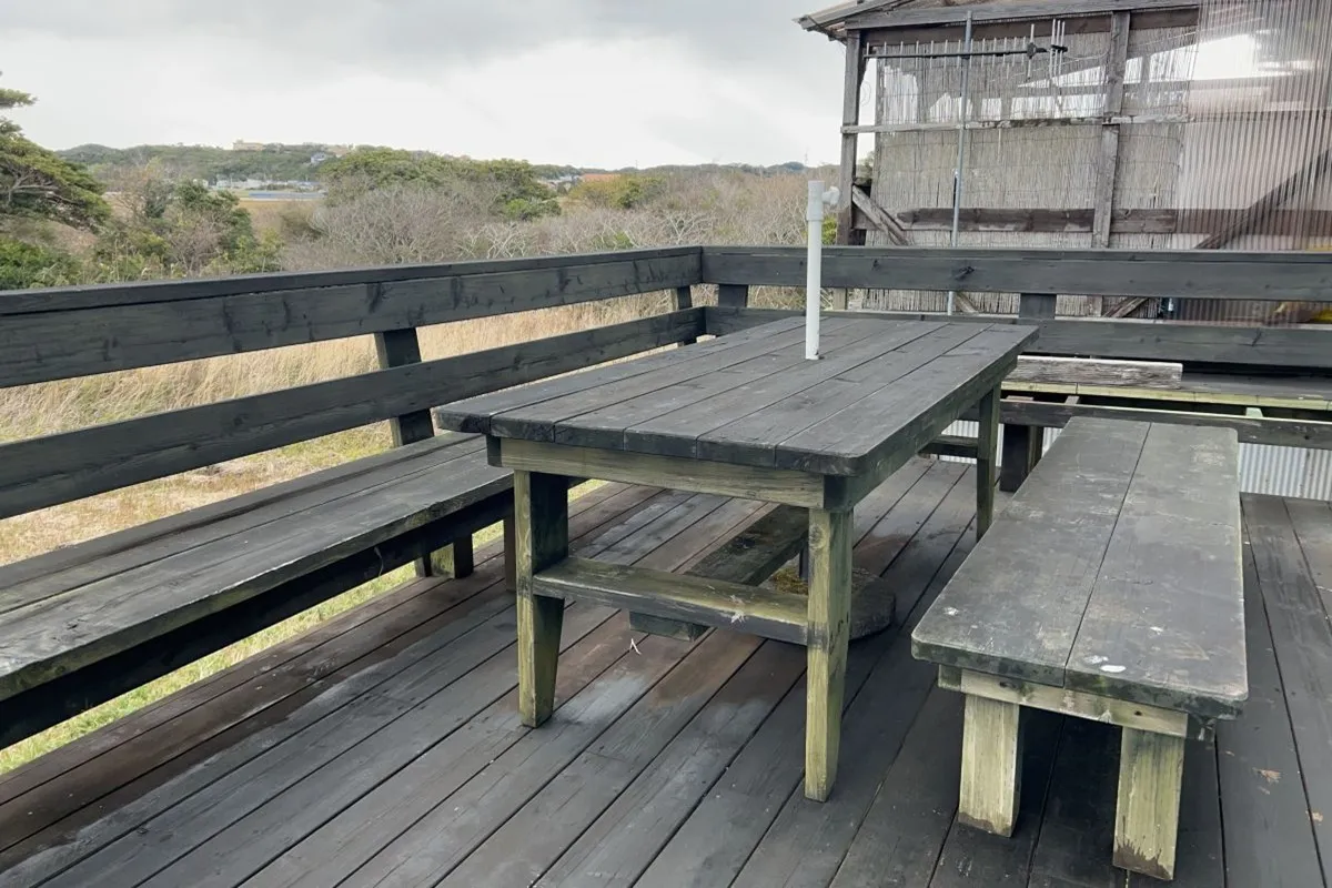 【ウッドデッキからは富士山が望めます】