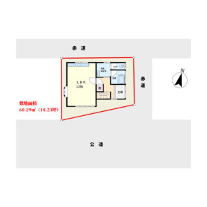 海前売家 南房総市白浜町乙浜 2LDK 980万円 物件概略図