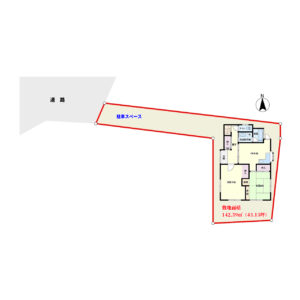 売家　館山市北条　5DK＋屋根裏収納　780万円 物件概略図