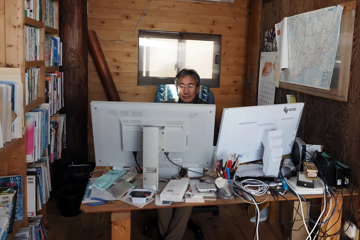 【ログハウスの仕事部屋】