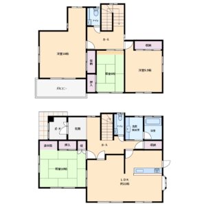 売家 館山市水玉 4LDK他 1680万円 間取り