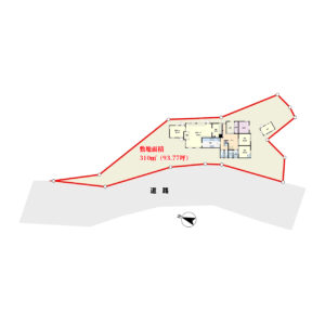 売店舗兼住宅　館山市神余（かなまり）　2R＋店舗他　1500万円 物件概略図