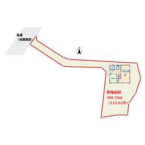 海浜売家　館山市加賀名　3SLDK　2360万円 物件概略図