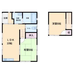 海望売家 鴨川市浜荻 2LDK 800万円 間取り
