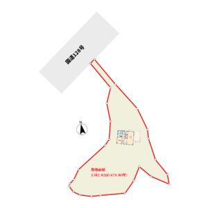 敷地広大海前売別荘　鴨川市江見吉浦　4SLDK　6800万円 物件概略図