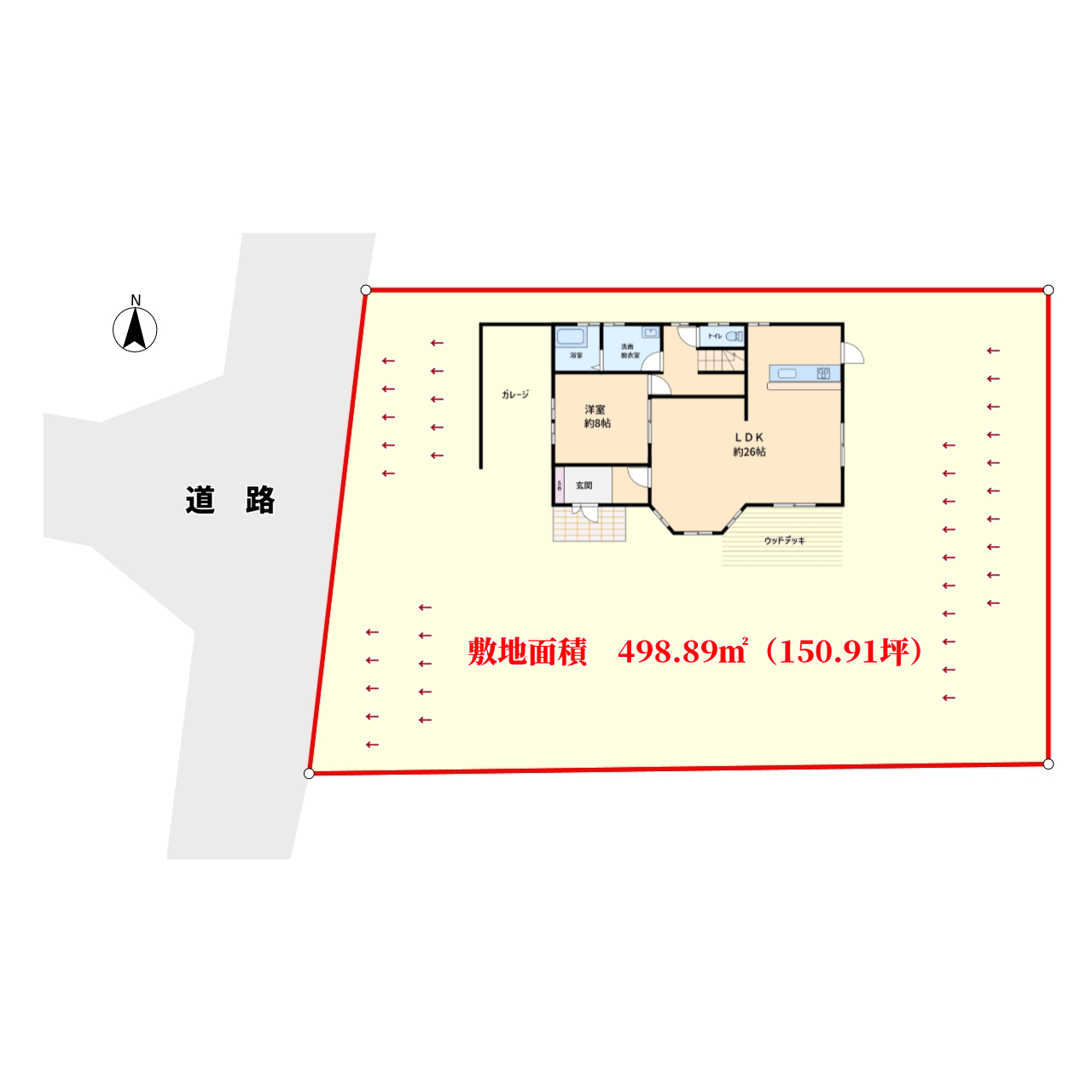 売家 館山市神余 4LDK 2380万円 物件概略図