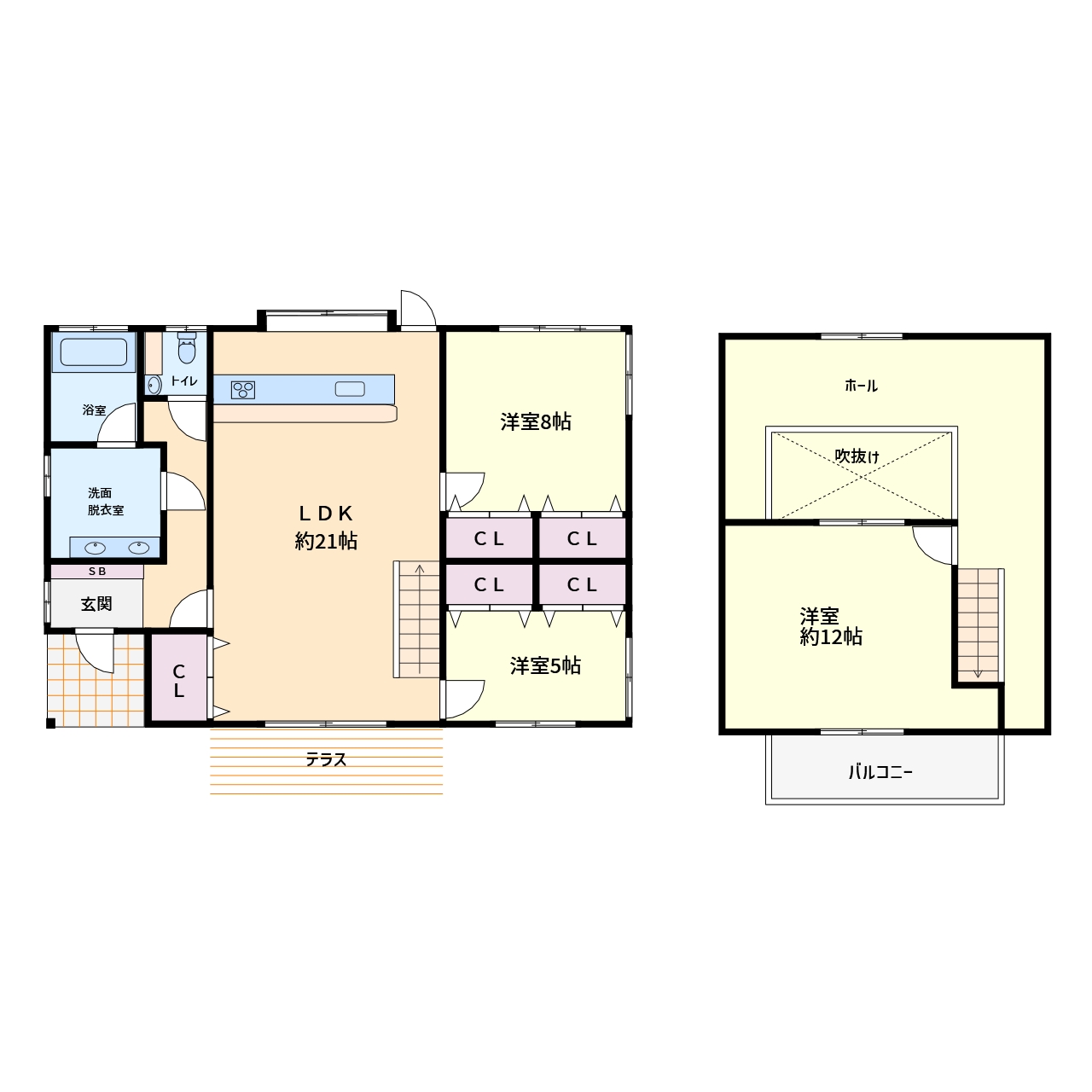 売別荘 鴨川市上 3LDK 2800万円 間取り