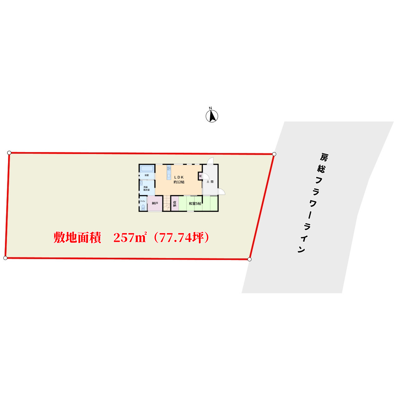 海望売小屋 館山市洲崎 1R+ロフト 880万円 物件概略図